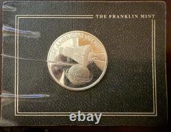 The Franklin Mint Silver Card Display Coins- 3 Coin Set
