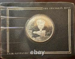 The Franklin Mint Silver Card Display Coins- 3 Coin Set