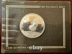 The Franklin Mint Silver Card Display Coins- 3 Coin Set