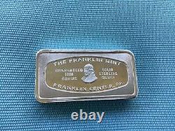 The Franklin Mint Solid Sterling Silver Montana Bank Bar 2.32 Oz