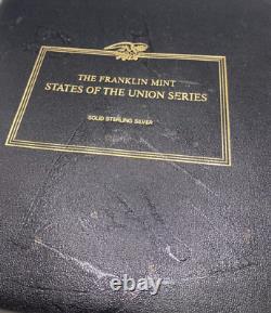 The Franklin Mint States of the Union Sterling Silver Proof Medals Complete Set