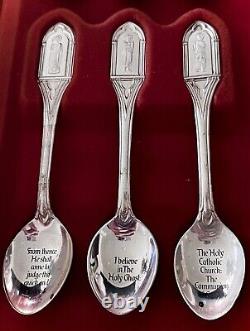 The Franklin Mint Sterling Silver 13 Apostles Spoon Set