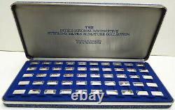The Franklin Mint Sterling Silver International Locomotive Miniature Collection