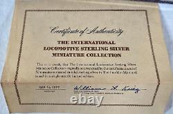 The Franklin Mint Sterling Silver International Locomotive Miniature Collection