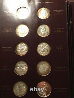 The Franklin Mint The Genius Of Michael Angelo Sterling Silver 60 Coin Set