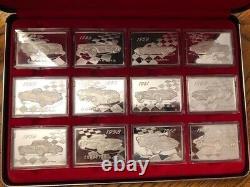 The Franklin Mint The Greatest Corvettes Of All Time 24 Silver Bars 1953-1997
