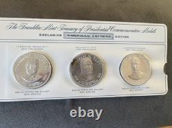 The Franklin Mint Treasury Of Presidential Commem Medals Sterling Silver