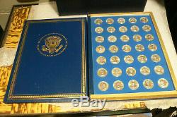 The Franklin Mint, Treasury Of Presidential Commemorative Medals Set, Silver