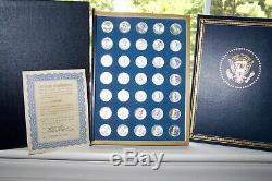 The Franklin Mint, Treasury Of Presidential Commemorative Medals Set, Silver