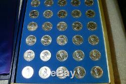 The Franklin Mint, Treasury Of Presidential Commemorative Medals Set, Silver