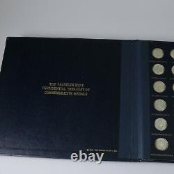 The Franklin Mint, Treasury Of Presidential Commemorative Medals Set, Silver + 4