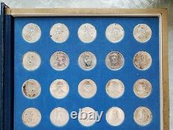 The Franklin Mint, Treasury Of Presidential Commemorative Medals Silver Set + 1
