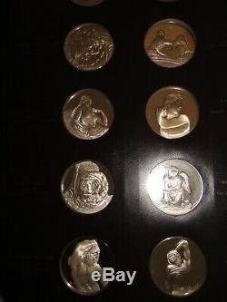 The Genius Of Michelangelo 60 Coin/medal Sterling Proof Set By Franklin Mint