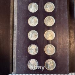 The Genius of Michelangelo Franklin Mint 60 Sterling Silver COIN 75.6 Troy OZ SS