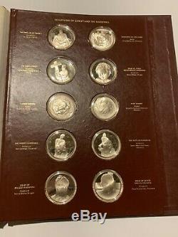 The Genius of Michelangelo Silver 60 Coins. Franklin Mint 1970. 75.6 oz silver