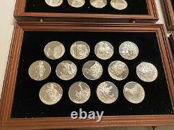 The Genius of Rembrandt Franklin Mint's Sterling Silver 50 Medallions withcase