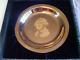 The George Washington Plate Sterling Silver Inlaid With 24k Gold Franklin Mint