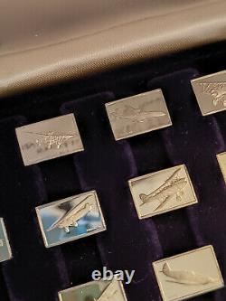 The Great Airplanes Sterlingsilber Miniatursammlung (50x 925er Silberbarren)