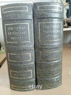 The Great Explorers Medals (2 volumes) Limited Edition 50 Silver medals Used
