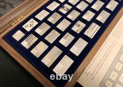 The Great Flags Of America Franklin Mint 1974 Sterling Silver 42 Piece Set