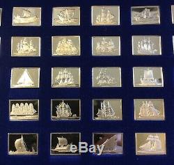 The Great Sailing Ships Of History Franklin Mint 50 Mini Ingot Sterling Silver