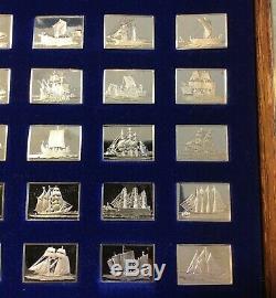 The Great Sailing Ships Of History Franklin Mint 50 Mini Ingot Sterling Silver