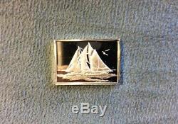 The Great Sailing Ships Of History Franklin Mint 50 Mini Ingot Sterling Silver