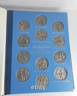 The Great Women Of The American Revolution Franklin Mint Pewter Coin Binder Set