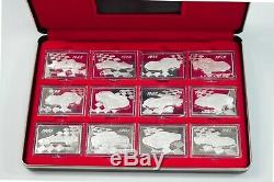 The Greatest Corvettes Silver Proof Ingot Collection from the Franklin Mint