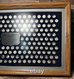 The History of the United States Mini-200 Coins (Franklin Mint, 1976) Framed