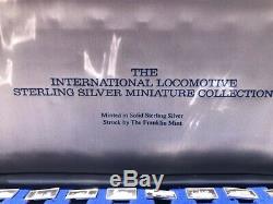 The International Locomotive Sterling Silver Miniature Collection- Franklin Mint