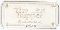 The Last Supper Fritz Weiland Franklin Mint Art Bar. 999 Silver 5.2 ozt DaVinci