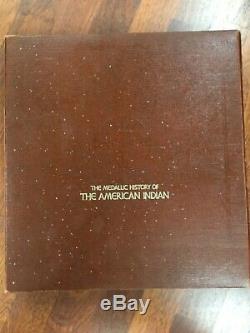 The Medallic History Of The American Indian Franklin Mint. Full Set+info Tags