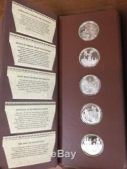 The Medallic History Of The American Indian Franklin Mint. Full Set+info Tags