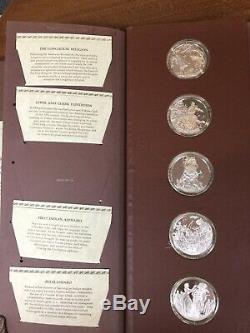 The Medallic History Of The American Indian Franklin Mint. Full Set+info Tags