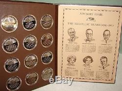The Medallic Yearbook 1977 Franklin Mint 12 Sterling Silver Medal Coins