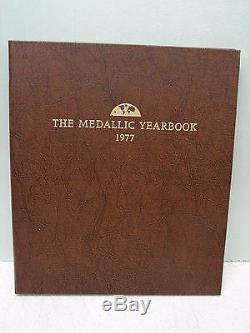 The Medallic Yearbook 1977 Franklin Mint 12 Sterling Silver Medal Coins
