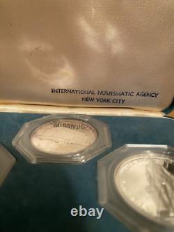 The Nations Monuments Set of 3 Silver Medallions International Numismatic Agency
