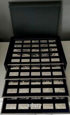 The Official Air and Space Ingot Collection 100 Sterling Silver Bars VERY RARE