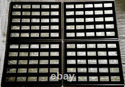 The Official Air and Space Ingot Collection 100 Sterling Silver Bars VERY RARE