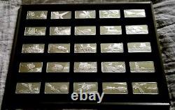 The Official Air and Space Ingot Collection 100 Sterling Silver Bars VERY RARE