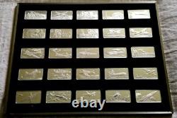 The Official Air and Space Ingot Collection 100 Sterling Silver Bars VERY RARE