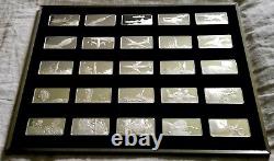 The Official Air and Space Ingot Collection 100 Sterling Silver Bars VERY RARE