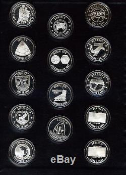 The Official American Space Flight Sterling Silver Anniversary Medals with COAs