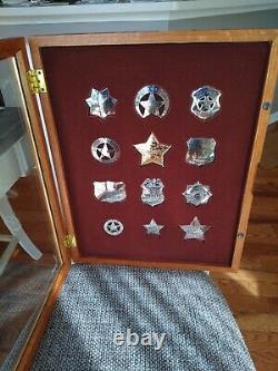 The Official Badges of the Great Western Lawmen, Franklin Mint, Sterling Silver