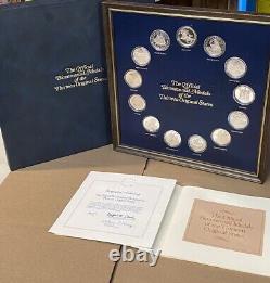 The Official Bicentennial Medals of the Thirteen Original States WithCOA Sliver