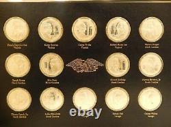 The Official Signers Medals 1st Edition 56 Sterling Silver Coins Franklin Mint