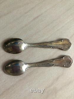 The Official State Flowers Silver Sterling Spoon Miniatures By The Franklin Mint