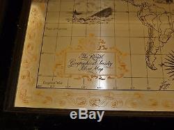 The Royal Geographical Society STERLING Silver World Map The Franklin Mint