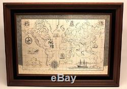 The Royal Geographical Society Silver Map Issued by The Franklin Mint 1976